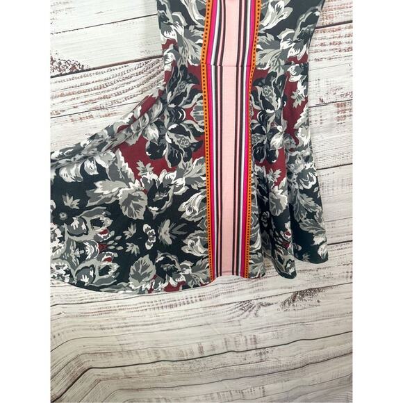 Macy's Bar III Women's Floral Striped Cutout Fit & Flare Skater Dress Small - Picture 3 of 10